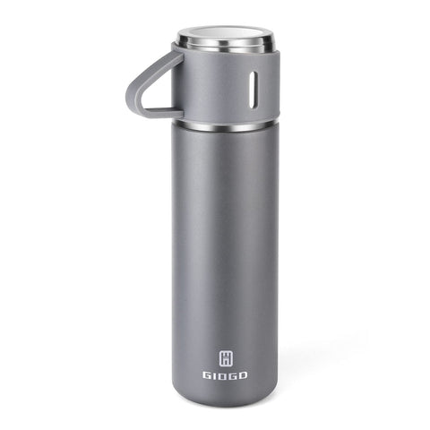 GIOGD stainless steel bottle cap showing leak-proof design for travel.