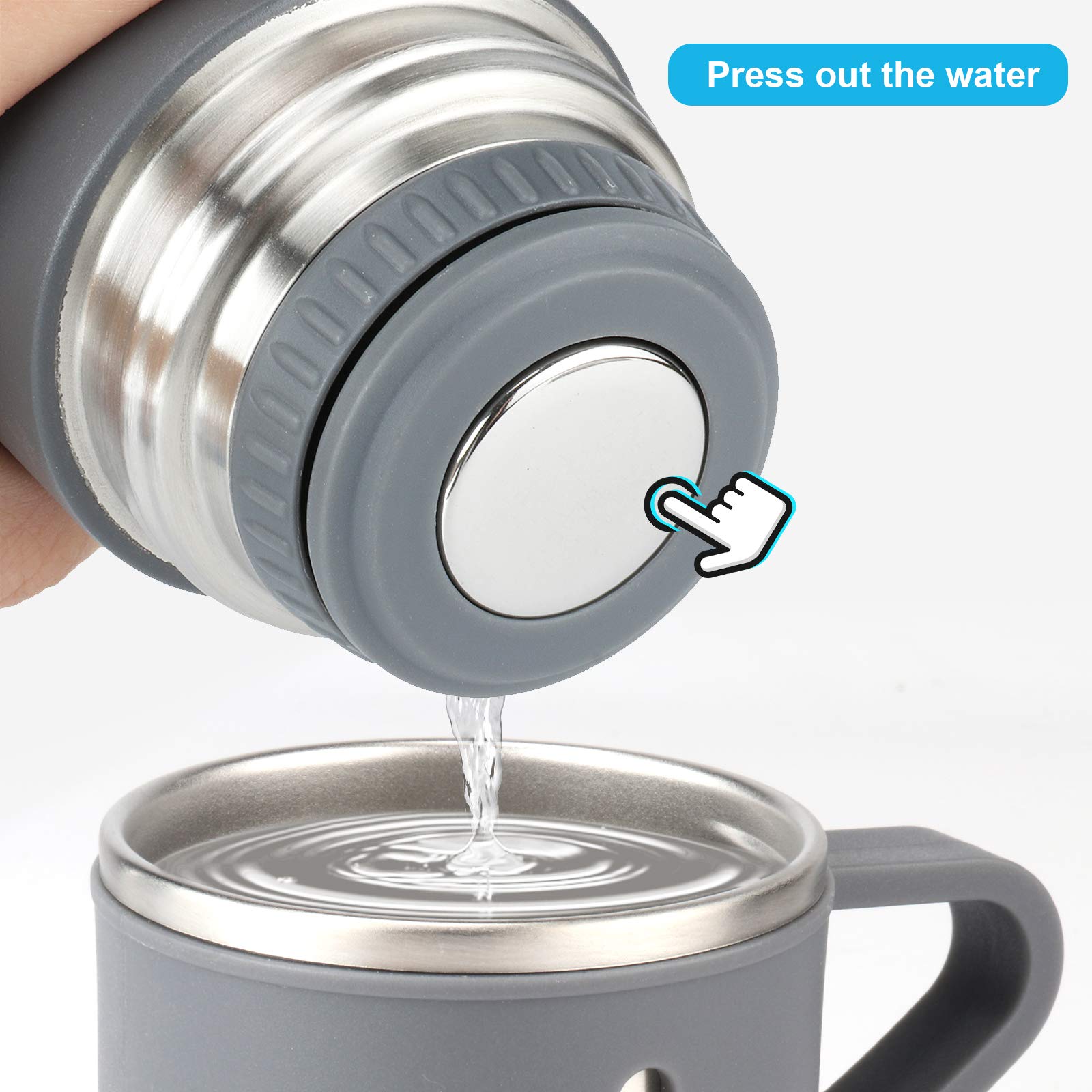 GIOGD bottle used during hiking demonstrates portable hydration on the go.