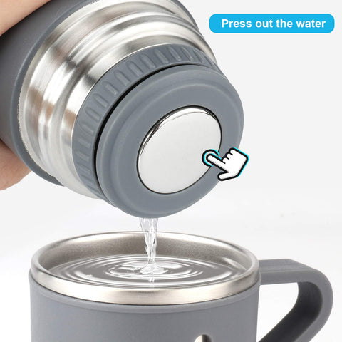 GIOGD bottle used during hiking demonstrates portable hydration on the go.