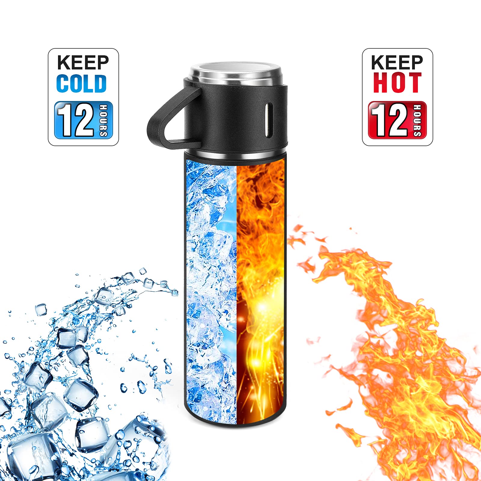 GIOGD bottle with cup lid for direct sipping or pouring