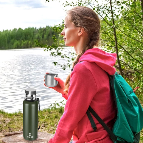 GIOGD portable bottle ideal for travel, hiking, and sports.