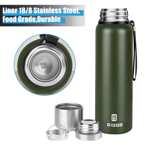 GIOGD wide-mouth bottle for easy pouring and cleaning.
