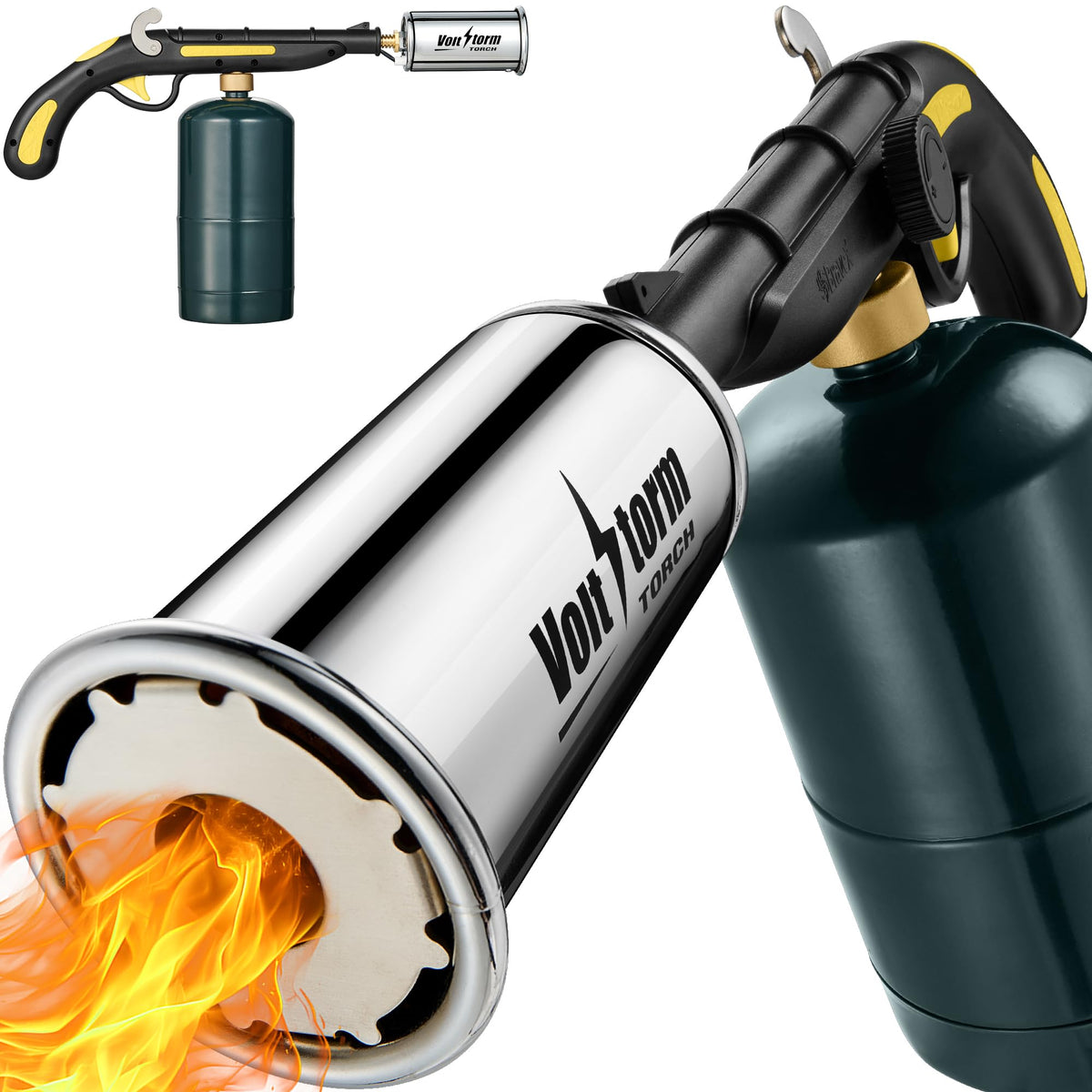 Gioventù Cooking Torch ignition system enables quick, reliable startup for precise cooking.