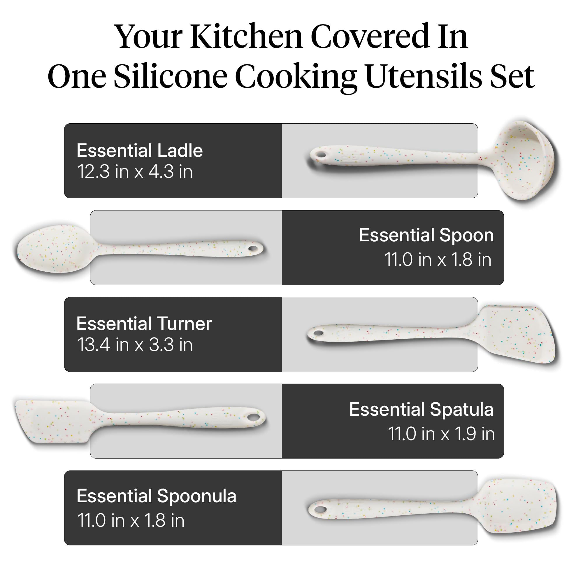 GIR Get It Right 5-Piece Spoon for stirring and serving in nonstick cookware.