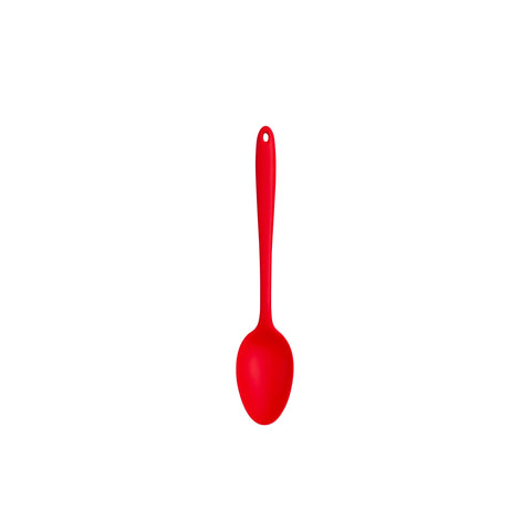 GIR Get It Right silicone spoon 13in red, heat resistant up to 425°F for nonstick cookware.