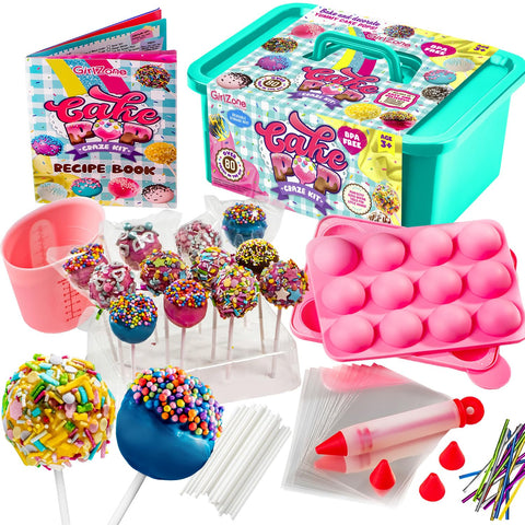 GirlZone Cake Pop Craze Kit mold shapes perfect cake pops easily.