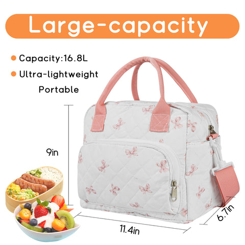 GISMTR insulated lunch bag with adjustable strap for versatile carry.