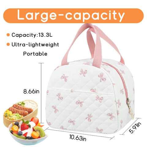 GISMTR lunch bag spacious interior fits standard lunch containers for work
