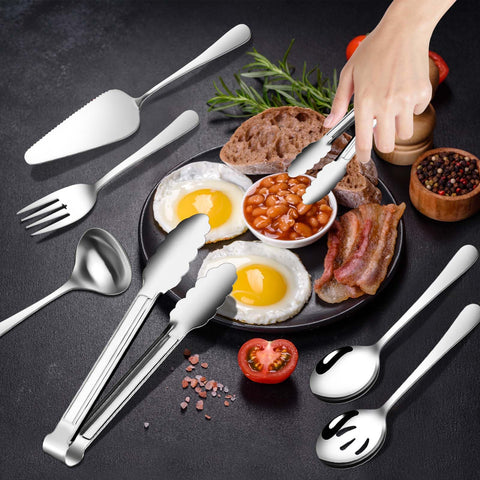 Gisly 12-Piece Serving Set: serving forks for versatile main dishes and sides.