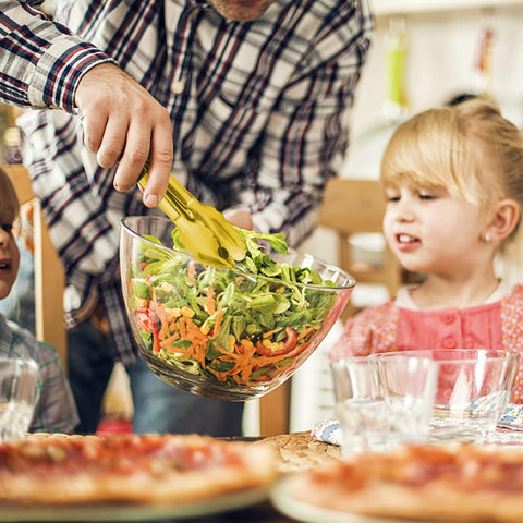 Set of 6 Gisly tongs provides extra serving options for gatherings.