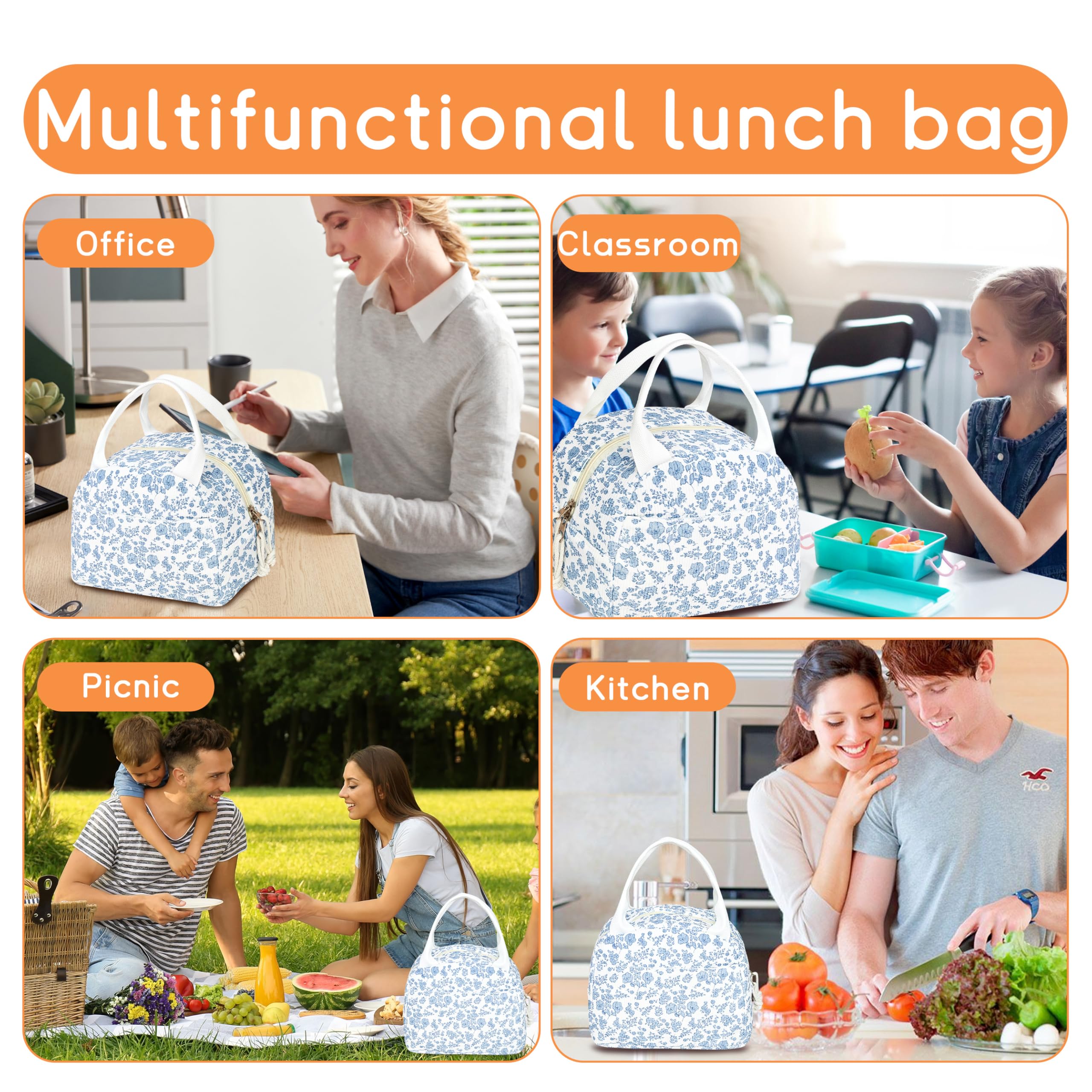 GISMTR lunch bag top handles highlight quick grab-and-go use
