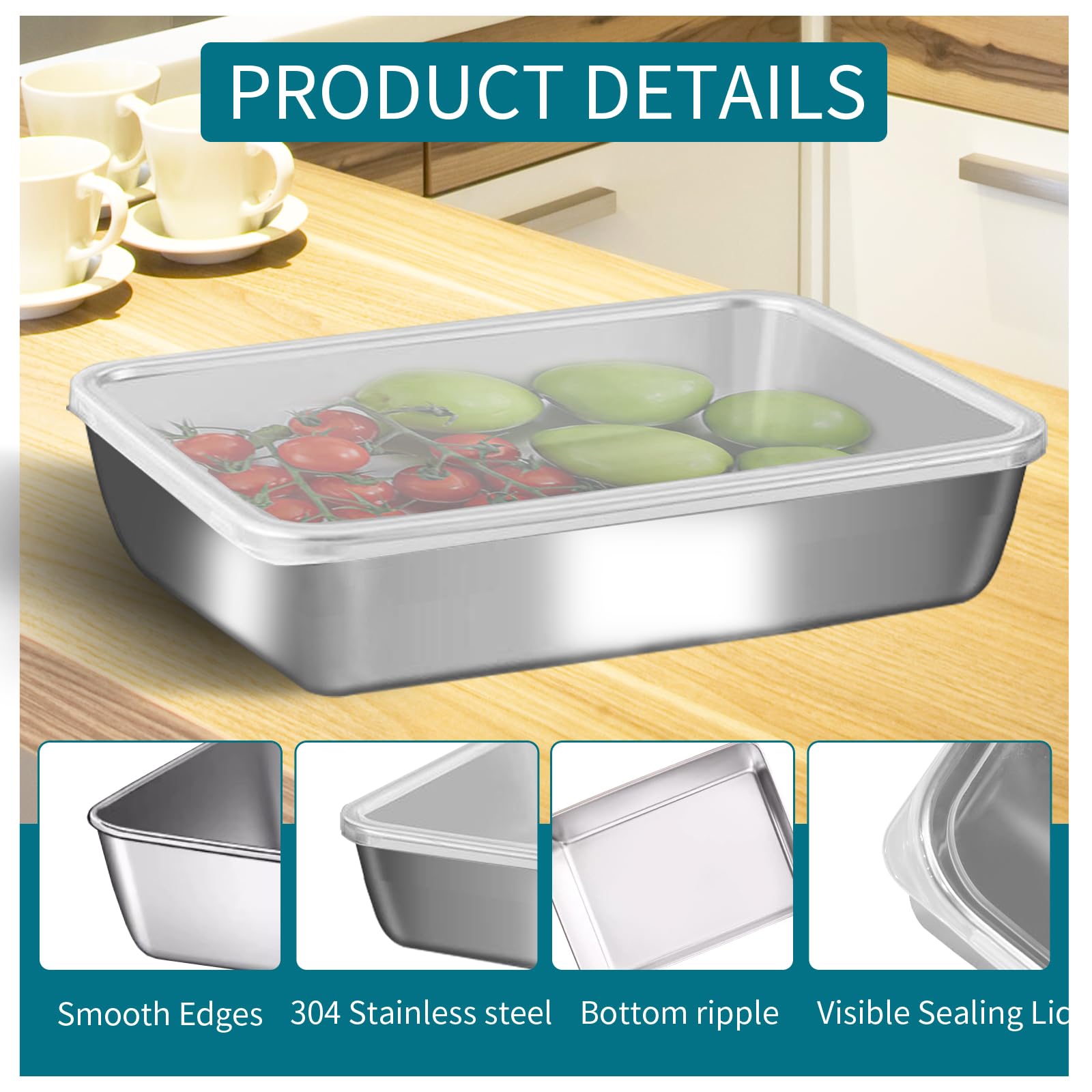 GIUIDUO freezer-safe container keeps frozen ingredients ready for meals.