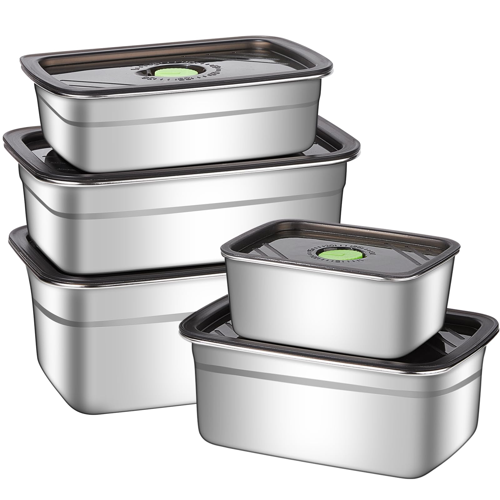 GIUOIDUO silicone-sealed lids resist leaks and protect freshness