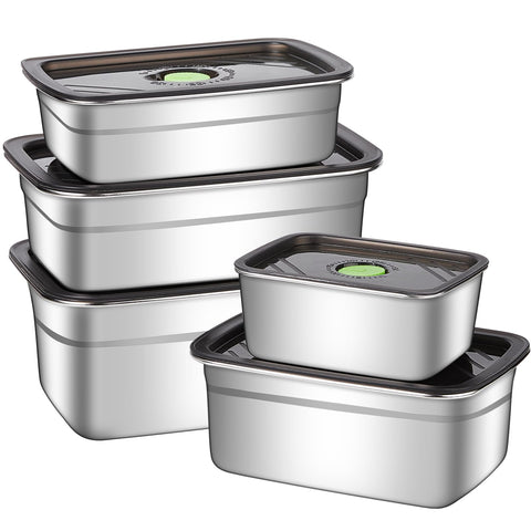 GIUOIDUO silicone-sealed lids resist leaks and protect freshness