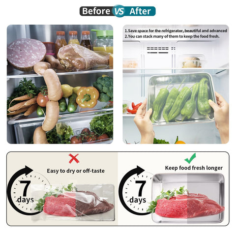 GIUIDUO transparent lid container shows contents at a glance and preserves freshness.