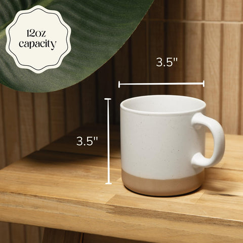 Givenne mug displayed on a stand complements kitchen decor