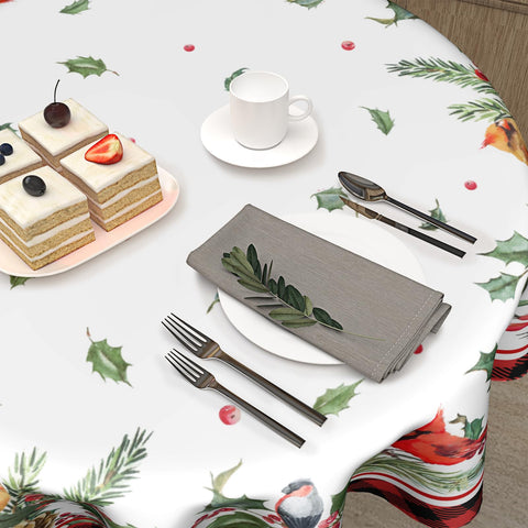 Giwawa round tablecloth is crease-resistant for quick setup and reuse.