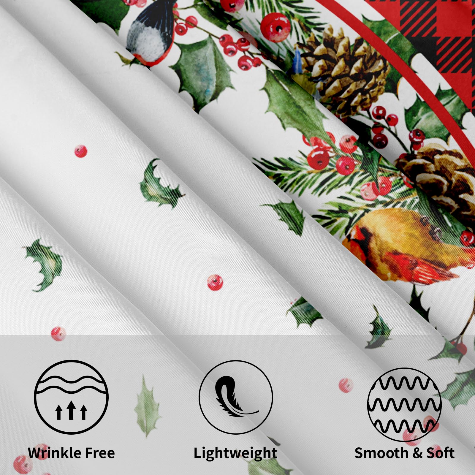 Giwawa red-black buffalo plaid design adds rustic warmth to everyday meals.
