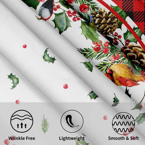 Giwawa red-black buffalo plaid design adds rustic warmth to everyday meals.