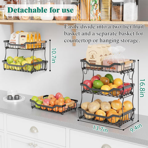 Giwil easy-assembly fruit holder for quick setup.