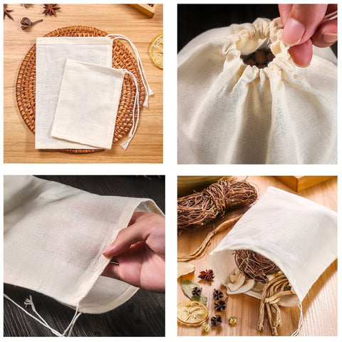 Natural unbleached cotton GIYOMI bag preserves flavors safely