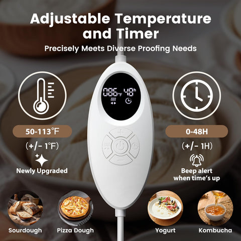 GIYUDOT bread proofing box acrylic window lets you monitor progress without disturbance.