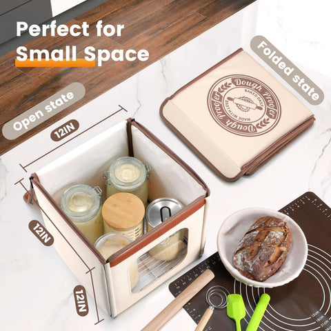GIYUDOT bread-proofing box inside with metal shelf for even heat distribution