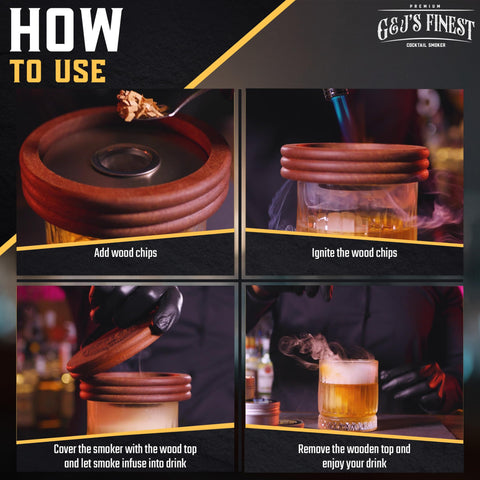 G & J's Finest cherry wood chips enhances Old Fashioned flavors