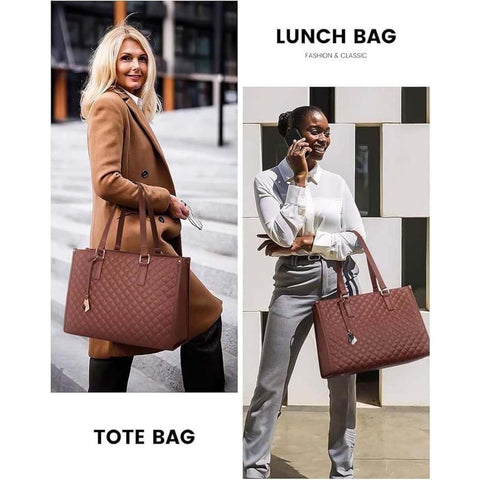 Gkfhv 2-in-1 convertible design shows tote transforming into insulated lunch bag.