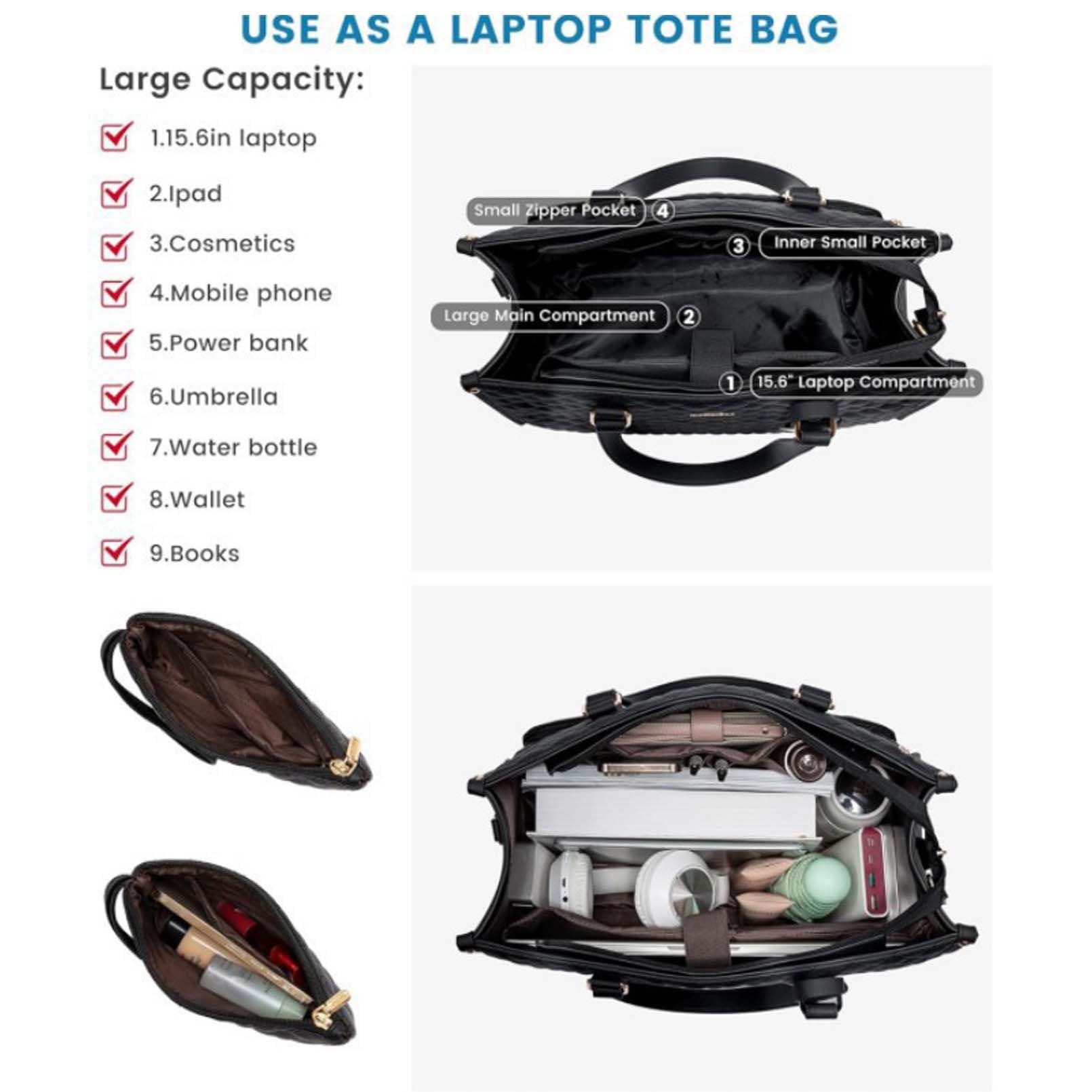 Gkfhv tote size specs highlight ample space for daily essentials.