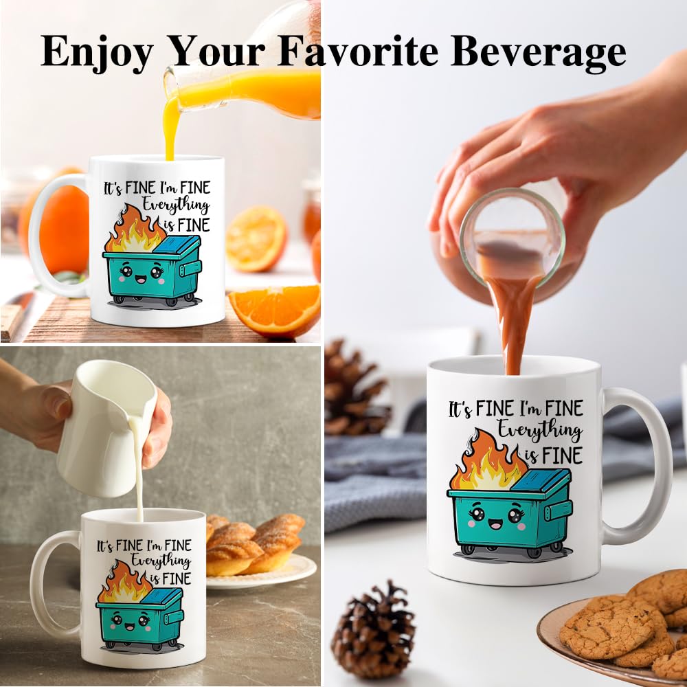 Gkodw mug in use demonstrates hot or cold beverage versatility.