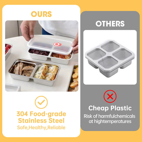Gksuu portable snack boxes ideal for lunchboxes, road trips, and camping.