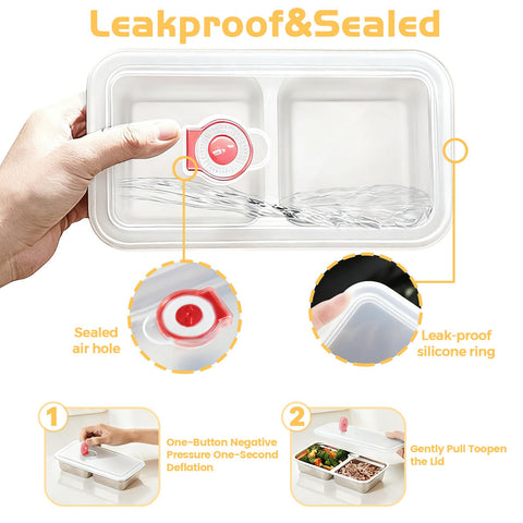 Gksuu dual-compartment design separates cookies from crackers for mess-free lunches.