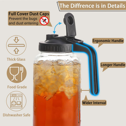 Glabotoil 2-quart capacity with leakproof lid prevents drips.