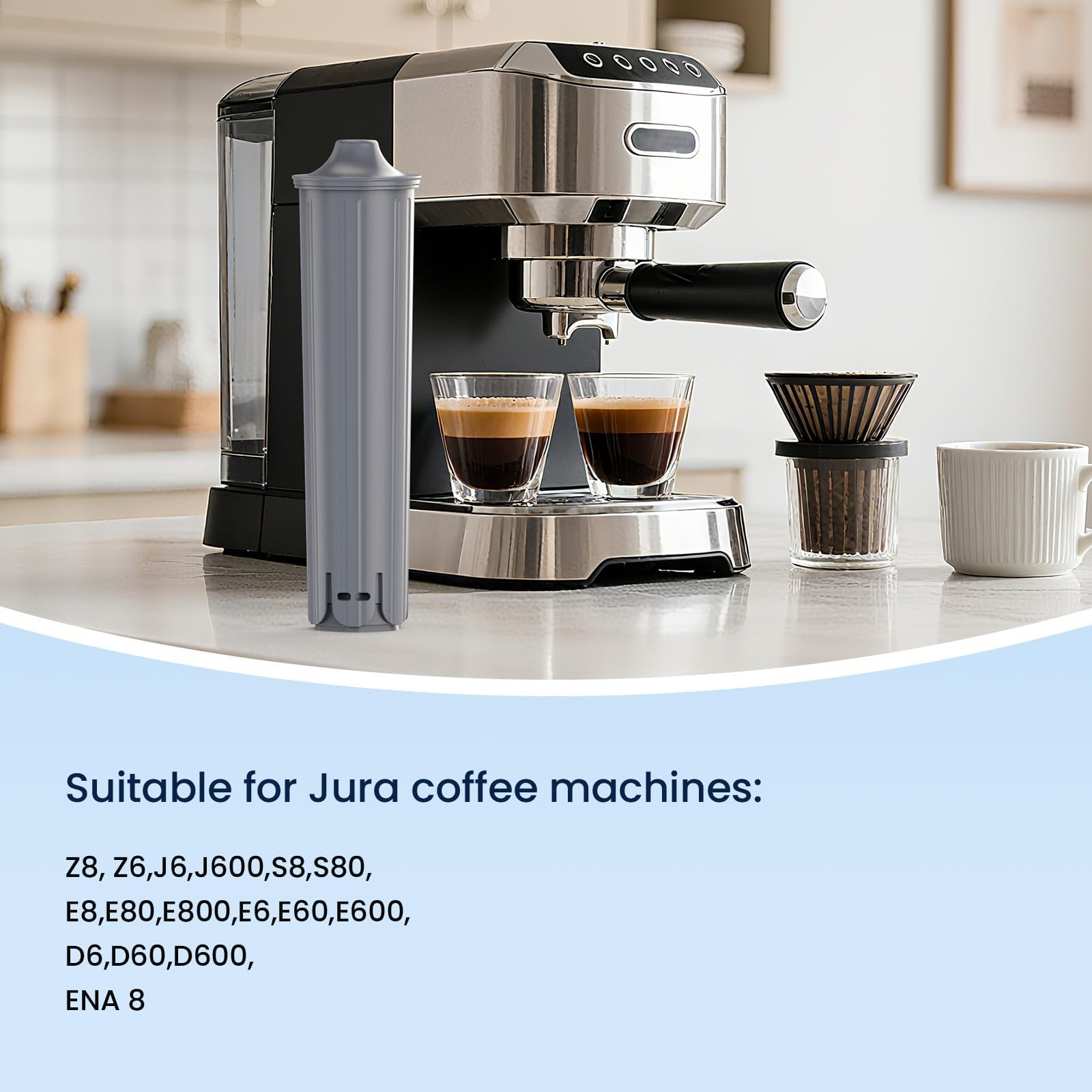 GLACIER FRESH RFID chip enables automatic recognition for seamless Jura operation.