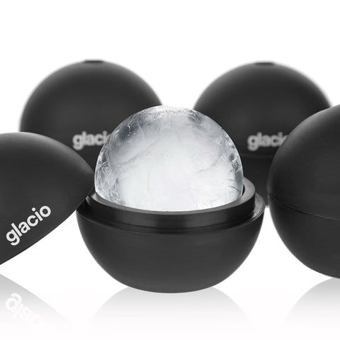 Glacio round ice ball mold assembly for large, slow-melting ice.