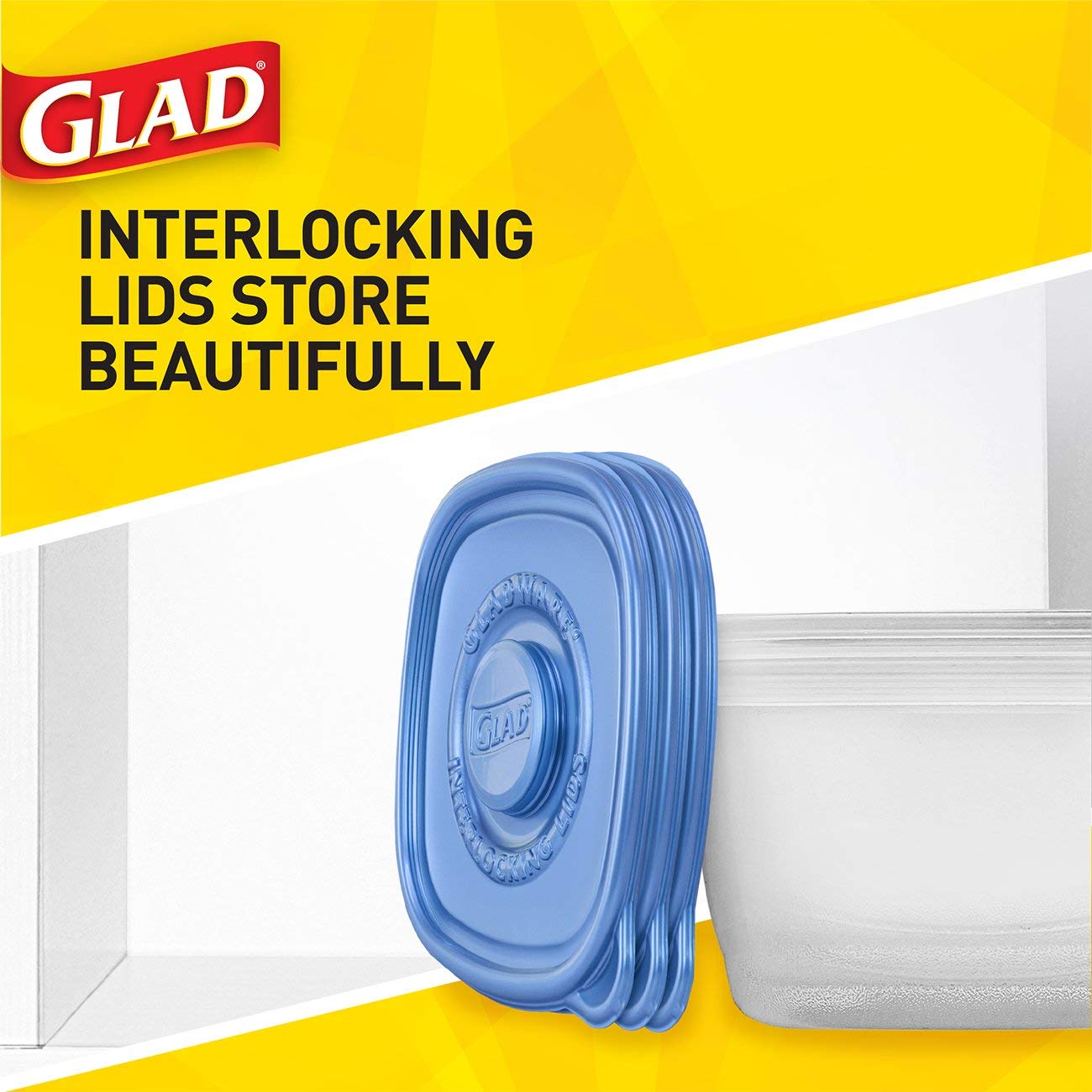 Glad 104-ounce container suitable for freezer and fridge