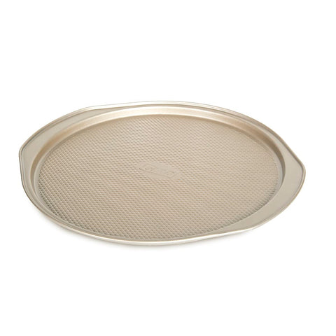 Glad pizza pan made of durable carbon steel for long-lasting use