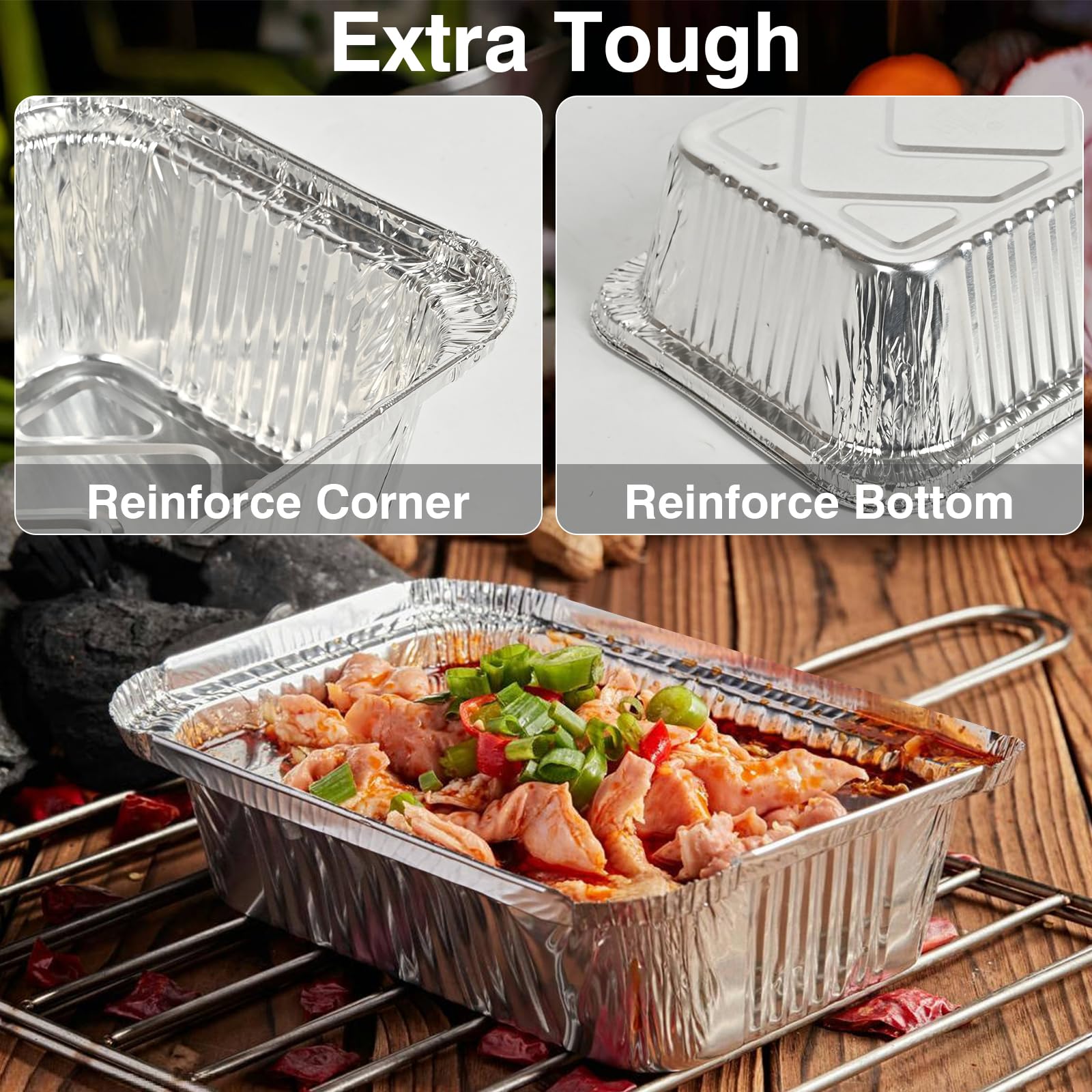 Stacked Gladify pans save space for easy storage