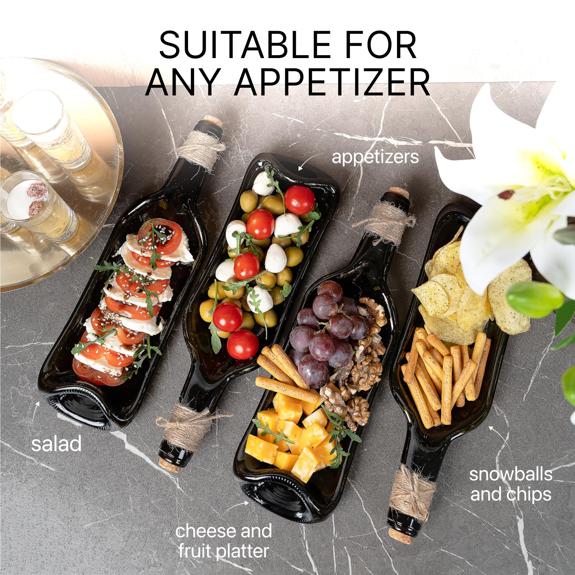 Glasiko World kitchen counter display tray keeps snacks accessible
