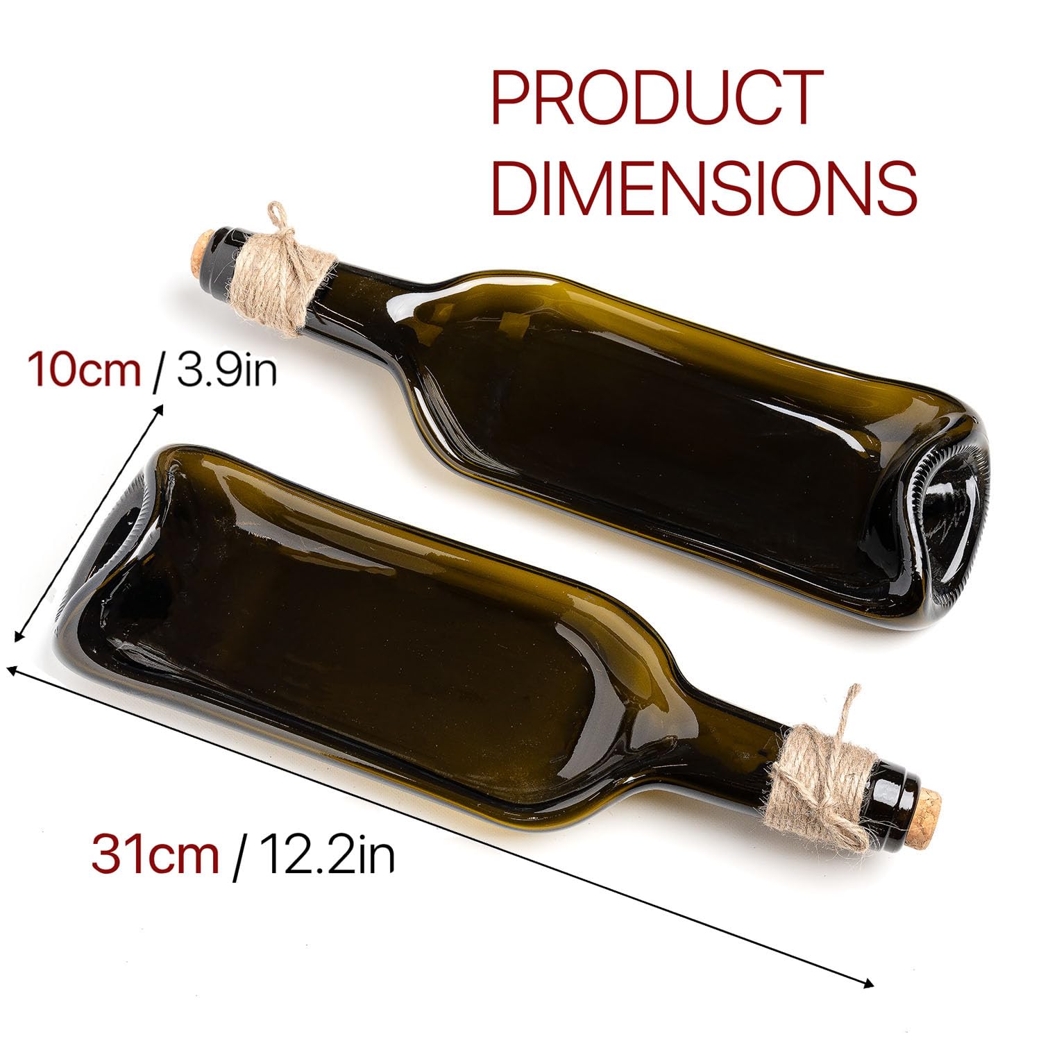 Glasiko World upcycled glass serving tray displays snacks elegantly