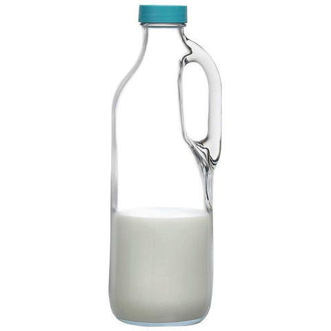 GLASS MONGER 2pc 47oz pitcher packaging shows eco friendly reuse