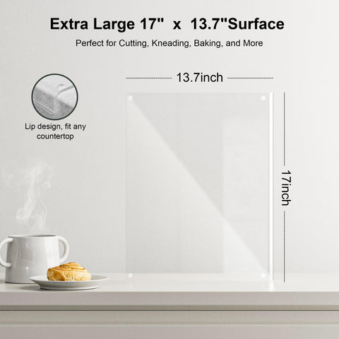 GlassCuisine clear cutting board adds a modern touch to any kitchen design.