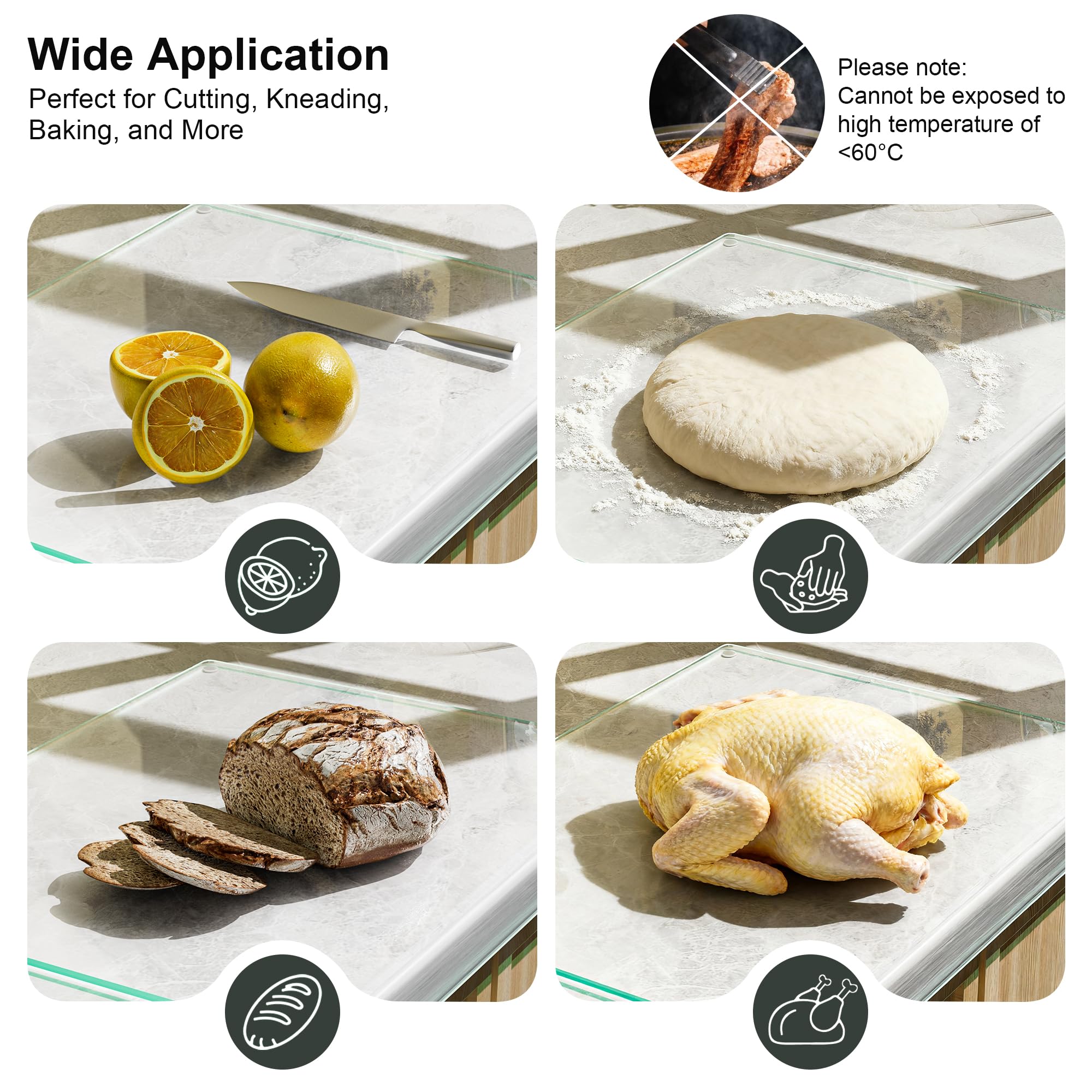 GlassCuisine easy clean surface resists stains and odors for quick maintenance.