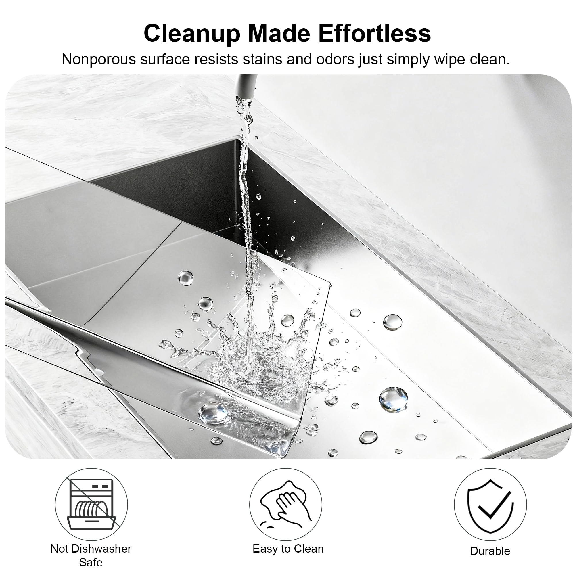 GlassCuisine stable prep surface aids safe slicing and dicing during busy sessions.