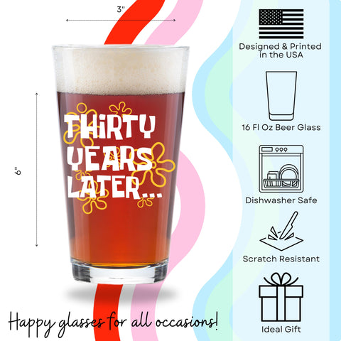 Glassicle 16oz pint glass ideal as husband gift for birthdays and holidays