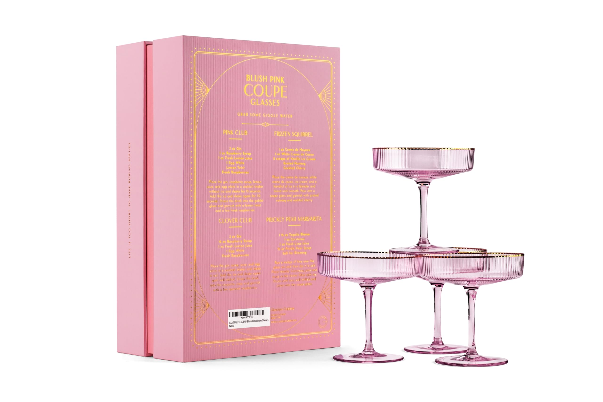 GLASSIQUE CADEAU champagne and cocktail collection for stylish serving.