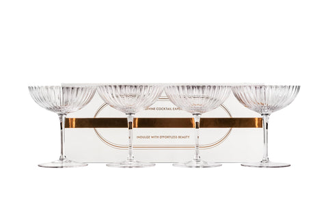 GLASSIQUE CADEAU Venus Seashell Coupe Glass for cosmopolitan presentation