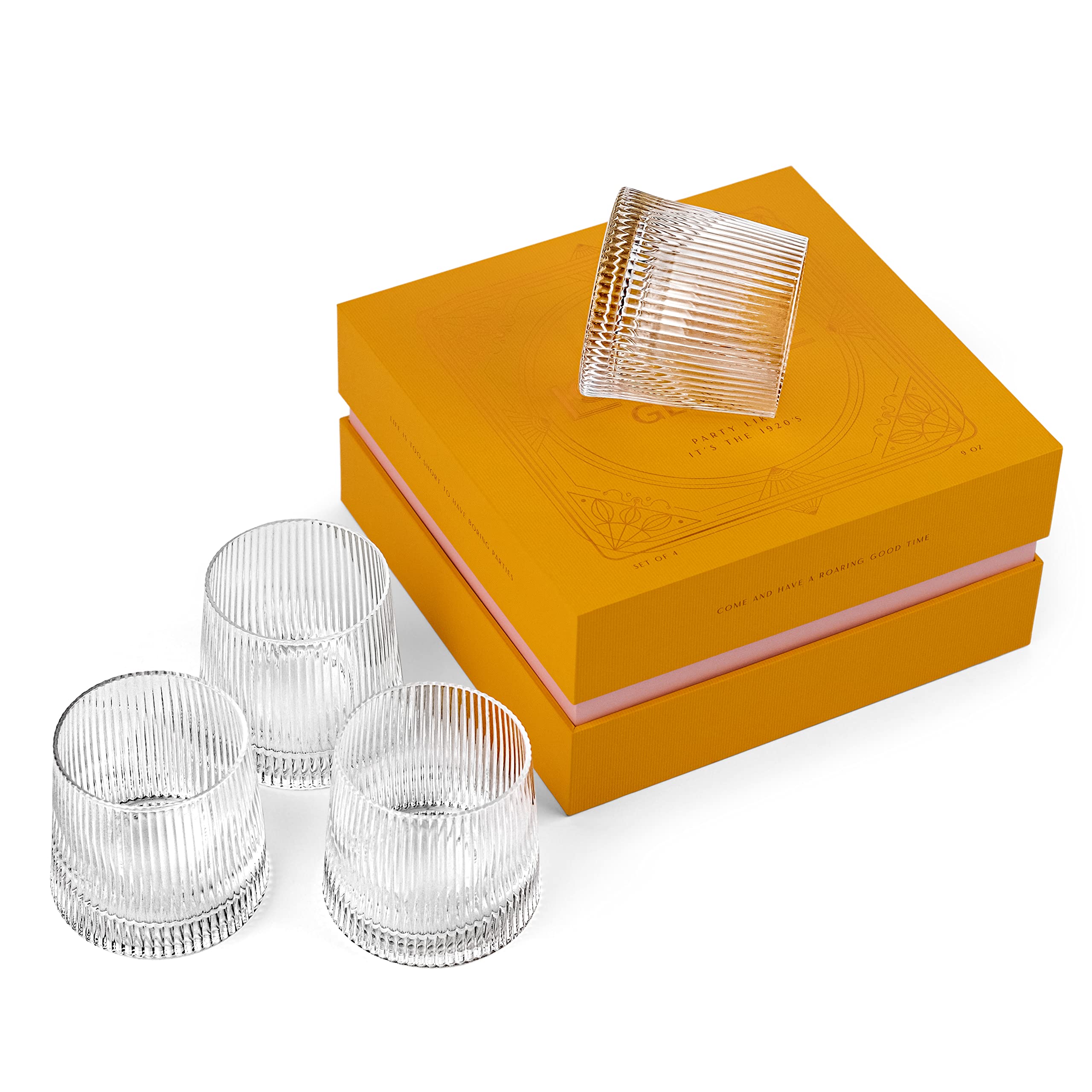 GLASSIQUE CADEAU ribbed vertical design close-up