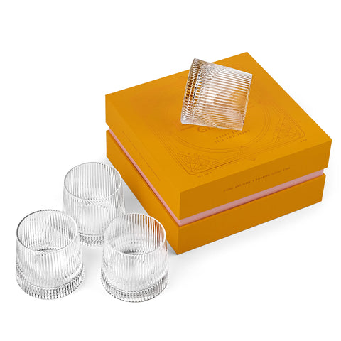 GLASSIQUE CADEAU ribbed vertical design close-up